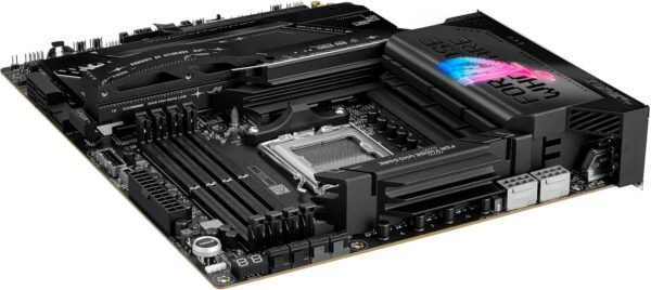 ASUS ROG Strix X870E-E Gaming WiFi AMD AM5 X870 ATX Motherboard 18+2+2 Power Stages, Dynamic OC Switcher, Core Flex, DDR5 AEMP, WiFi 7, 5X M.2, PCIe® 5.0, Q-Release Slim, USB4®, AI OCing & Networking