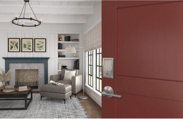 8122670tgML._AC_SL1500_.jpg Schlage Encode Smart WiFi Deadbolt Lock for Front Door - Keyless Entry with App or Touchscreen - Works with Alexa, Hey Google, & Airbnb - Create Codes for Guests - Satin Nickel Silver