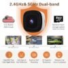 2K Window Camera,2.4GHz & 5GHz WiFi Indoor Cameras for Home Security with ChroMax Al Color Night Vision,Person & Motion Detection,Easy & Quick Install(4 Pack)