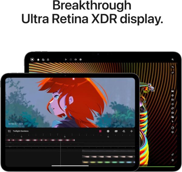 Apple iPad Pro 11-Inch (M4): Built for Apple Intelligence, Ultra Retina XDR Display, 512GB, 12MP Front/Back Camera, LiDAR Scanner, Wi-Fi 6E + 5G Cellular, All-Day Battery Life — Space Black