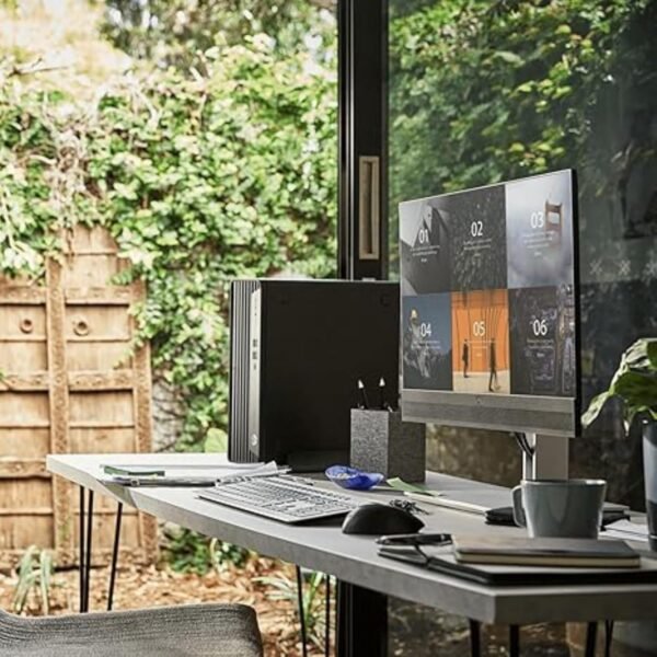 HP EliteDesk 805 G9 SFF Business Desktop Computer, AMD Ryzen 5 8500G, 32GB DDR5, 1TB PCIe SSD, Radeon 740M Graphics, Dual 4K Display Support, USB-C, HDMI, RJ-45, Wi-Fi, Wired KB & Mouse, Win11 Pro