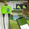 81KExcSk1IL._AC_SL1500_.jpg RAINPOINT WiFi Water Timer for Garden Hose, 2 Zone Smart Hose Timer WiFi Sprinkler Controller with Antenna Gateway, APP Remote Control, Weather-Based Smart Watering System for Lawn and Yard