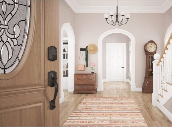 81QxdW9bUyL._AC_SL1500_.jpg Schlage BE499WB CAM 716 Encode Plus WiFi Deadbolt Smart Lock, Keyless Entry Touchscreen Door Lock with Camelot Trim, Aged Bronze