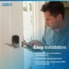 Schlage FE789WB CAM 716 Acc Encode WiFi Accent Lever Smart Lock, Keyless Entry Touchscreen Door Lock with Camelot Trim, Aged Bronze