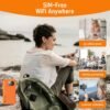 RoamWiFi 4G LTE Portable Hotspot - 10GB US + 1GB Global Data (30 Days), 10 Devices, 170+ Countries, No SIM/Contract - Travel, Home, Gaming (02 RoamWiFi 4G Hotspot【10G USA + 1G Global Data】)