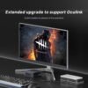 Mini Gaming PC M4, Dual 2.5G LAN Ryzen 7 7840HS Desktop Computers, 32GB DDR5 1TB PCIe4.0 NVMe SSD, Radeon 780M Graphics,Quad Display, Oculink/USB 4.0/HDMI/DP, Wi-Fi 6/ BT5.2