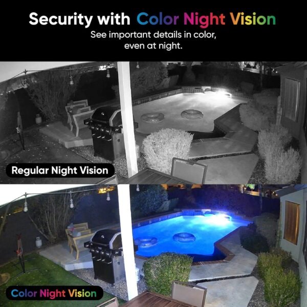 WYZE Cam v4, 2.5K WiFi Security Camera, Indoor/Outdoor Cameras for Home Security, Pet Camera/Baby Monitor, Motion Activated Spotlight/Siren, Color Night Vision, 2-Way Audio, Works with Alexa & Google