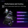 ASUS ROG Strix X870E-E Gaming WiFi AMD AM5 X870 ATX Motherboard 18+2+2 Power Stages, Dynamic OC Switcher, Core Flex, DDR5 AEMP, WiFi 7, 5X M.2, PCIe® 5.0, Q-Release Slim, USB4®, AI OCing & Networking