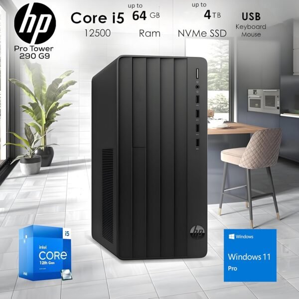 81dzz99zHqL._AC_SL1500_.jpg HP Tower Business Desktop Computer PC, Intel 6-Core i5-12500 (Beat i7-11700), 32GB DDR4 RAM, 1TB PCIe SSD, WiFi, Bluetooth, RJ-45, Keyboard and Mouse, Windows 11 Pro, Wendbo
