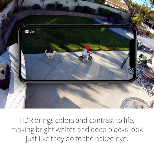 Arlo Pro 5S Spotlight Security Camera 2K HDR | Outdoor | Wireless | Dual-Band Wi-Fi Connects to Strongest Network |12X Zoom, 2-Way Audio, Siren, Color Night Vision,Live Stream(White, 4 Cameras)