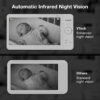 VTech [2025 Upgrade Baby Monitor with 7" IPS Screen, Pan Tilt Zoom Camera, No WiFi Video Baby Monitor with Camera and Audio, Multi-Color Night Light, 2-Way Talk, Lullabies, Advanced HQ Max