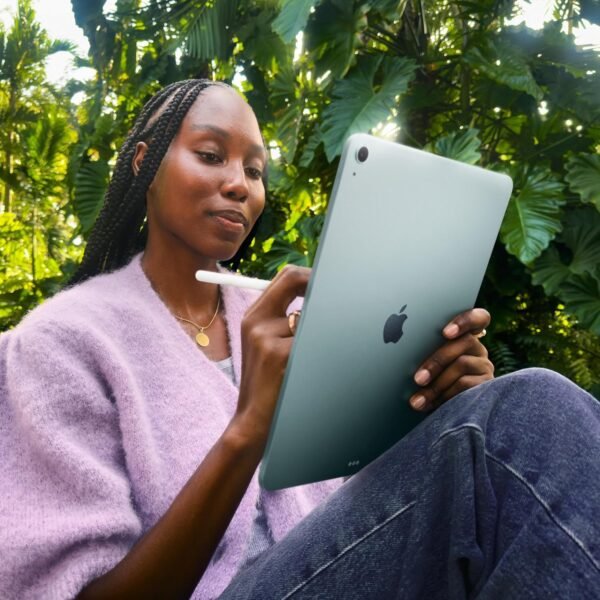 Apple iPad Air 11-inch with M3 chip Built for Apple Intelligence, Liquid Retina Display, 128GB, 12MP Front/Back Camera, Wi-Fi 6E + 5G Cellular, Touch ID, All-Day Battery Life — Space Gray