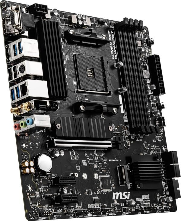 MSI B550M PRO-VDH WiFi ProSeries Motherboard (AMD Ryzen 5000, AM4, DDR4, PCIe 4.0, SATA 6Gb/s, M.2, USB 3.2 Gen 1, Wi-Fi, Bluetooth, D-SUB/HDMI/DP, Micro-ATX)
