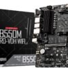 MSI B550M PRO-VDH WiFi ProSeries Motherboard (AMD Ryzen 5000, AM4, DDR4, PCIe 4.0, SATA 6Gb/s, M.2, USB 3.2 Gen 1, Wi-Fi, Bluetooth, D-SUB/HDMI/DP, Micro-ATX)