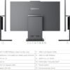 Lenovo ThinkCentre All-in-One Desktop Computer, 24" FHD IPS Display, 10-core Intel Core i7-13620H Processor, 32GB DDR5, 1TB SSD, Wi-Fi 6, USB-C, HDMI in&Out, Wired KB&Mouse, Windows 11 Pro