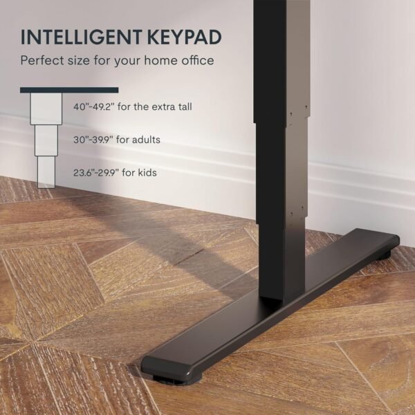 1756353573_810bfSfuynL._AC_SL1500_.jpg FLEXISPOT E6 Essential Bamboo 3 Stages Dual Motor 55x28 Inch Electric Height Adjustable Standing Whole-Piece Board Desk Sit Stand Up Desk (Black Frame + Bamboo Desktop)