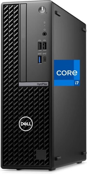 Dell OptiPlex 7020 Desktop SFF, Intel Core i7-12700K, 32GB DDR5, 1TB NVMe SSD, Type-C, WiFi 6e, Bluetooth, DisplayPort, HDMI, 7000 Small Form Factor Business Computer, Windows 11 Pro, Black