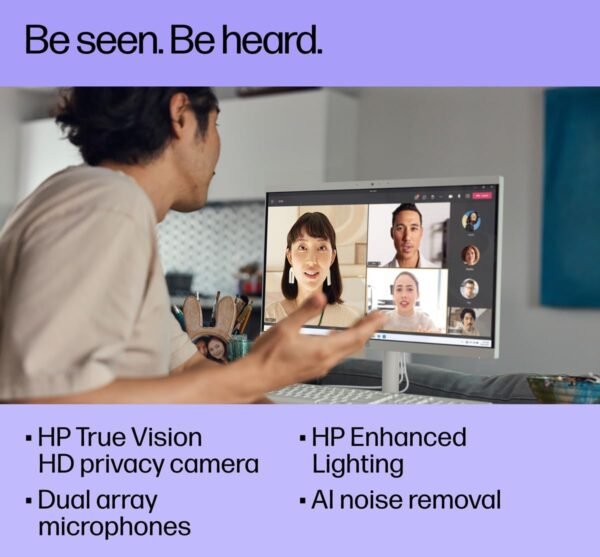HP All-in-One Desktop PC| 24GB RAM| 512GB PCIe SSD| 22" Full HD Display, Anti-Glare| Intel Dual-core Processor| KB&Mouse| HDMI, USB-C, Wi-Fi 6| Windows 11 | Cashmere White| For Business & Personal Use