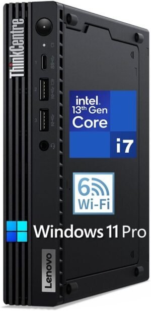 Lenovo ThinkCentre M70q Gen 4 MFF 1L Tiny PC Mini Lenovo ThinkCentre M70q Gen 4 MFF 1L Tiny PC Mini Business Desktop Computer, 13th Gen Intel 16-Core i7-13700T, 32GB DDR4 RAM, 1TB PCIe SSD, WiFi 6, RJ-45, HDMI, DP Port, KB & Mouse, W11P, Befec-Toy