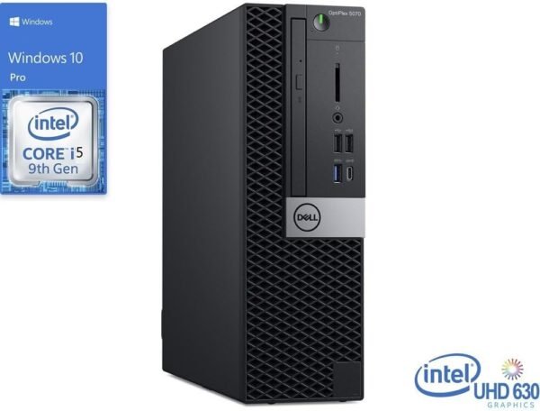51Y4bcn98AL._AC_SL1000_.jpg Dell OptiPlex 5070 SFF Desktop Computer PC Small Form, Intel Core i5-9500T, 16GB DDR4 RAM, 256GB SSD, Wi-Fi, Bluetooth, Displayport, Keyboard & Mouse Windows 10 Pro (Renewed)