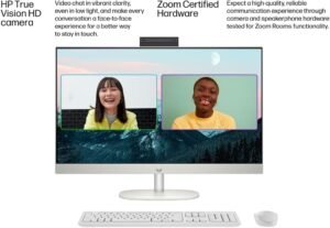 HP 27 Ultra 7 Business All-in-One Desktop, 27" FHD, Intel HP 27 Ultra 7 Business All-in-One Desktop, 27" FHD, Intel 12 Cores Ultra 7 155U (Beats Intel i7-1355U), 32GB DDR5 RAM, 1TB SSD, Wireless KB & Mouse, Wi-Fi 6, Windows 11 Pro