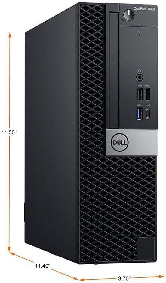 DELL Optiplex 7060 SFF Desktop Computer PC | Intel 8th Gen i7-8700 (6 Core) | 32GB DDR4 Ram New 1TB NVMe M.2 SSD | Built-in WiFi & Bluetooth | Windows 11 Pro | Wireless Keyboard & Mouse (Renewed)