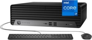 HP Elite SFF 600 G9 Desktop, Intel Core i7-12700K (12Cores, HP Elite SFF 600 G9 Desktop, Intel Core i7-12700K (12Cores, Up to 5.0GHz), 32GB DDR5 RAM, 1TB SSD, Compact & Quiet, High Performance, Wi-Fi, Type-C, Bluetooth,DisplayPorts, HDMI, Windows 11 Pro