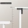 51gjCGQFtiL._AC_SL1500_.jpg Electric Standing Desk Adjustable Height, 40x24 Inches Sit Stand up Desktop for Home Office, Ergonomic Rising Computer Table with Memory Preset, White