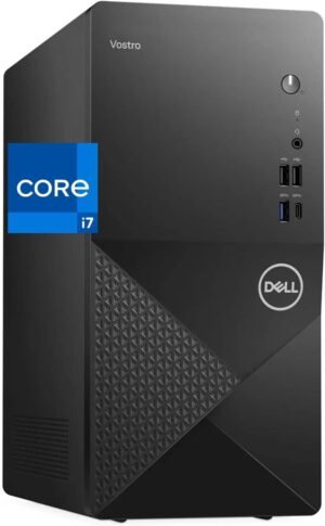 Dell Vostro 3030 Tower Desktop Computer, Intel Core i7-12700K, 32GB Dell Vostro 3030 Tower Desktop Computer, Intel Core i7-12700K, 32GB RAM, 1TB NVMe SSD, Intel UHD 770 Graphics, Wi-Fi, Bluetooth, Windows 11 Pro, Black