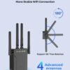 WiFi to Ethernet Adapter Wireless Bridge - AC1200 5G/2.4G Dual Band Wireless Ethernet Adapter LAN Rj45 Port Convert Wired Device to WiFi to Wired ethernet for Printer
