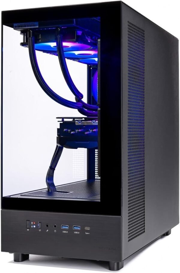 Skytech Gaming Azure 3 Desktop PC, Ryzen 7 9700X 3.8 GHz (5.5GHz), NVIDIA RTX 5060, 1TB NVMe SSD, 16GB DDR5 RAM 6000, 850W Gold ATX 3 PSU, 360mm ARGB AIO, Wi-Fi, Win 11
