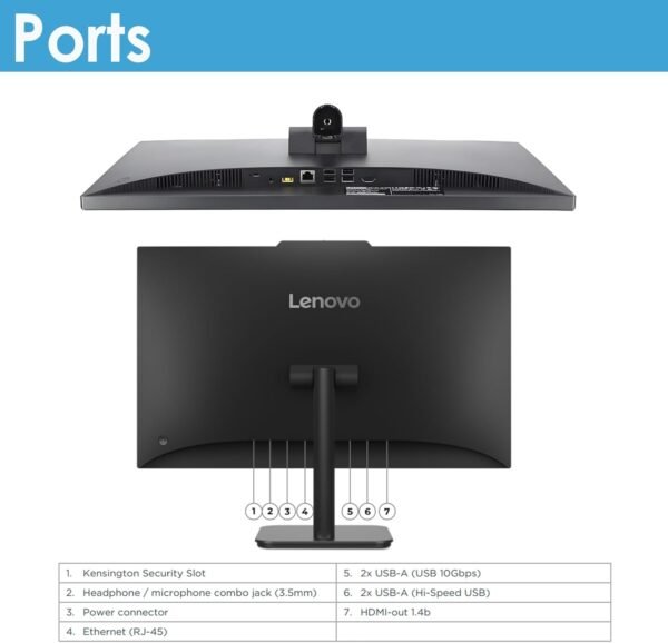 61FwiYneTZL._AC_SL1500_.jpg Lenovo All-in-One Desktop with Intel 4-Core Processor| 24 inch Full HD Display| 32GB DDR4 RAM, 1TB PCIe SSD| WiFi 6| Bluetooth| HDMI, USB, Ethernet Ports| Windows 11 Pro| for Business & Personal Use