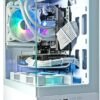 ViprTech Stryker 4.0 Liquid-Cooled PC - AMD Ryzen 7 (4.4GHz Turbo), RTX 4060 8GB, 32GB DDR4 3200, 1TB NVMe SSD, 700W PSU, WiFi BT, Win 11 Pro, RGB, Gaming Desktop Computer Prebuilt, White