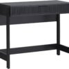 Walker Edison Transitional Office Design, Reeded Drawer Front Detail, Writing Walker Edison Transitional Office Design, Reeded Drawer Front Detail, Writing Desk with Drawer, Spacious Desktop, Complementary in Living Spaces, 38”W x 16.75”D x 30”H, Black