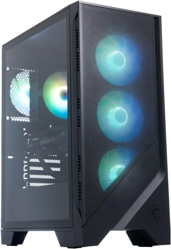 MSI Codex R2 Gaming Desktop: Intel Core i5-14400F, Geforce RTX 5060, 16GB DDR5, 1TB m.2 NVMe SSD, 80+ Gold PSU, WiFi 6E, ARGB Fan Air Cooling, Windows 11 Home: A14NVL5-454US