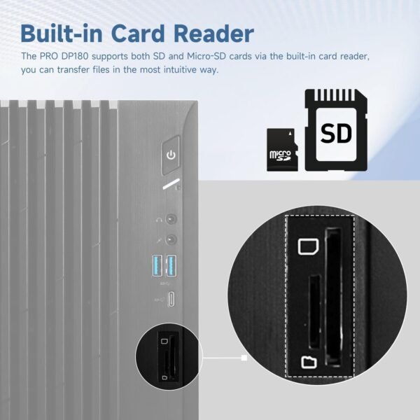 MSI PRO DP180 Business Tower Desktop, Intel i7-13700, 32GB RAM, 1TB SSD, Support 2-Display 4K, HDMI, SD Card Reader, DP Port, DVD-RW, VGA, Wired Keyboard & Mouse, Wi-Fi 6E, Windows 11 Pro