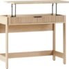 61PsDi4191L._AC_SL1500_.jpg WALKER EDISON Transitional Style Furniture, Reeded Detail, Lift-Top Desk with Drawer and Storage Cubby, Sitting to Standing Desk, Soft Self-Close Desktop, 38”W x 16.75”D x 30”H, Coastal Oak