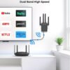 WiFi to Ethernet Adapter Wireless Bridge - AC1200 5G/2.4G Dual Band Wireless Ethernet Adapter LAN Rj45 Port Convert Wired Device to WiFi to Wired ethernet for Printer