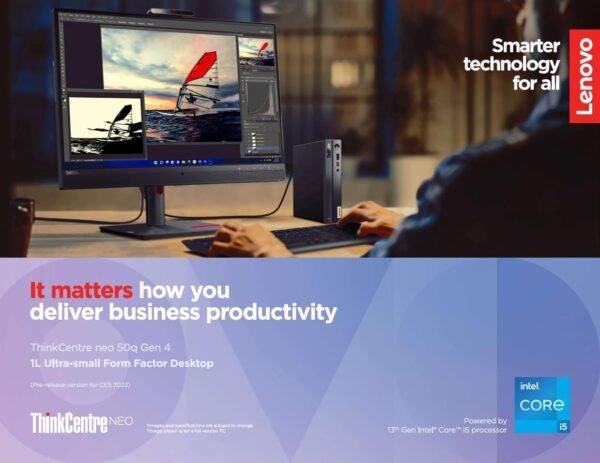61VYNYM8eoL._AC_SL1161_.jpg Lenovo ThinkCentre Neo 50q Gen 4 Tiny Business Mini Desktop Computer, Intel 8-Core i5-13420H (Beat i7-1355U), 16GB DDR4 RAM, 256GB PCIe SSD, WiFi 6, Type-C, DisplayPort, HDMI, Windows 11 Pro, Wendbo