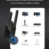 BrosTrend AX1500 WiFi 6 Universal WiFi to Ethernet Adapter with RJ45 Gigabit Port, Dual Band WiFi Bridge for PC, Printer, Smart TV, Blu-Ray Player, PlayStation, DVR, etc. Wireless to Wired Convert