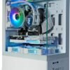 ViprTech Stryker 4.0 Liquid-Cooled PC - AMD Ryzen 7 (4.4GHz Turbo), RTX 4060 8GB, 32GB DDR4 3200, 1TB NVMe SSD, 700W PSU, WiFi BT, Win 11 Pro, RGB, Gaming Desktop Computer Prebuilt, White
