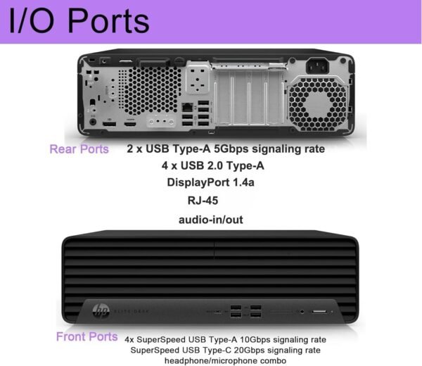 61amII0fVFL._AC_SL1500_.jpg HP Elite SFF G9 Desktop Computer| 6-core 5GHz Ryzen-5 Processor(1.3 Times Faster Than Intel i7-1255U) | 16GB DDR5 RAM, 512GB SSD| WiFi| Bluetooth| HDMI, USB, RJ-45| Windows 11 Pro| W/Wired KB & Mouse