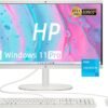 HP 21.5" Full HD Display All-in-One Desktop Computer,Intel Celeron J4025 HP 21.5" Full HD Display All-in-One Desktop Computer,Intel Celeron J4025 Processor,16GB DDR4, 128GB SSD, Bluetooth,USB-C, Webcam,HDMI,RJ-45, Wi-Fi 6, LED, Windows 11 Pro, Cashmere White