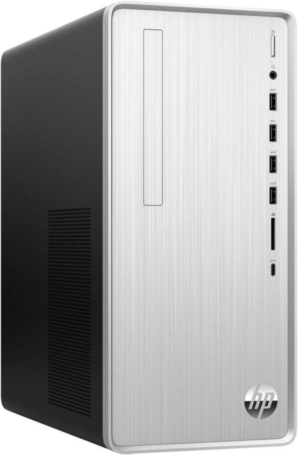 HP Pavilion Tower Desktop, AMD Ryzen 5 5600G, 32GB DDR4 RAM, 1TB PCIe SSD, SD Card Reader, VGA, HDMI, Wi-Fi 6, Wired KB & Mouse, Windows 11 Home