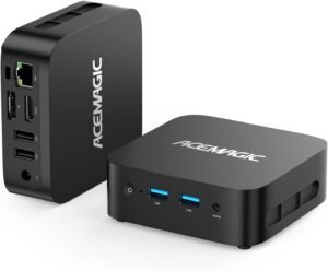 ACEMAGICIAN Vista V1 Mini Pc Computers, 12Th Gen Intel N95 (Beat N100, Up to 3.4Ghz), 16GB DDR4 RAM 512GB SSD Mini Computer, UHD 4K HDMI DP, Dual WiFi/Bt, Gigabit Ethernet Vesa, Home/Office Micro Pc