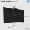 61gzW3A38oL._AC_SL1500_.jpg HP 27 inch All-in-One Desktop PC, FHD Touchscreen, Intel Core Ultra 7 155U, 16 GB RAM, 512 GB SSD, Intel Graphics, Windows 11 Home, Shell White, 27-cr1180 (2025)