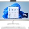HP 27 inch All-in-One Desktop PC, FHD Touchscreen, Intel Core HP 27 inch All-in-One Desktop PC, FHD Touchscreen, Intel Core Ultra 7 155U, 16 GB RAM, 512 GB SSD, Intel Graphics, Windows 11 Home, Shell White, 27-cr1180 (2025)