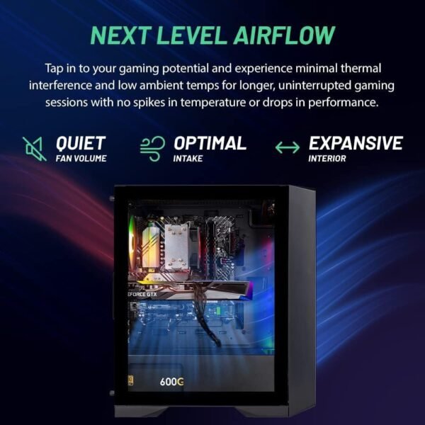 61u13Gj85NL._AC_SL1000_.jpg Skytech Gaming Nebula Gaming PC Desktop – AMD Ryzen 5 3600 3.6 GHz, NVIDIA GTX 1650, 500GB NVME SSD, 16GB DDR4 RAM 3200, 600W Gold PSU, 11AC Wi-Fi, Windows 11 Home 64-bit,Black