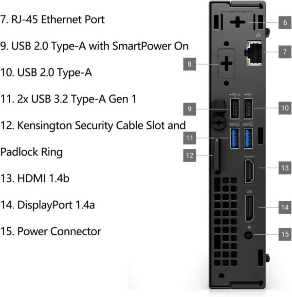 Dell OptiPlex 7020 MFF 7000 Micro Form Factor Mini Business Desktop Computer, 14th Gen Intel 20-Core i7-14700T up to 5.2GHz, 32GB DDR5 RAM, 1TB PCIe SSD, WiFi 6, DisplayPort, HDMI, Windows 11 Pro