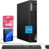 Lenovo ThinkCentre M70q Tiny Business Desktop, Intel 10-Core i5-14400T, 32GB Lenovo ThinkCentre M70q Tiny Business Desktop, Intel 10-Core i5-14400T, 32GB DDR5, 1TB SSD, HDMI, DP, Wi-Fi 6E, Support 3-Monitor 4K, Wired KB & Mouse, Win 11 Pro, Bundle ADATA 64GB USB Flash Drive